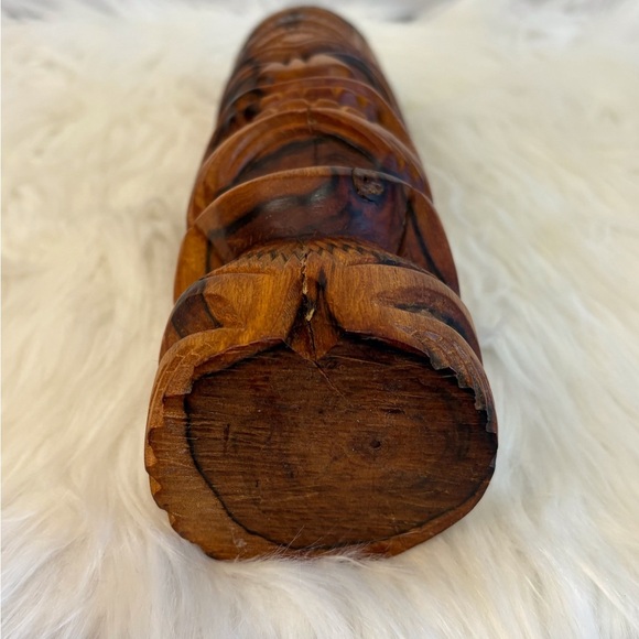 Handcrafted Wooden Tiki Statue - Picture 3 of 7
